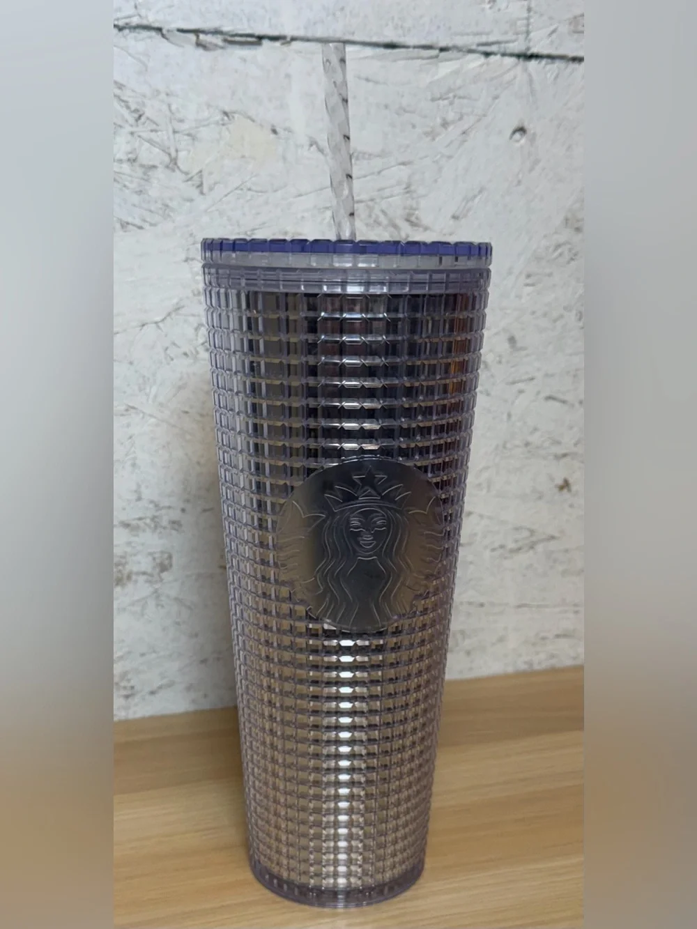 Starbucks Silver Disco Holiday Studded Tumbler 2020.
